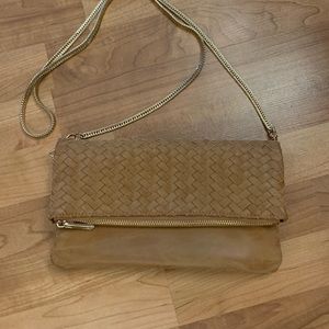 Neiman Marcus beige crossbody